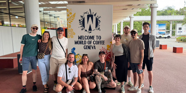Trading Post Coffee Roasters team at World of Coffee Geneva