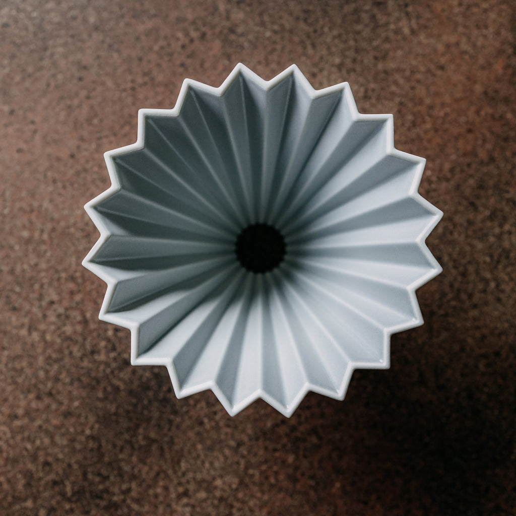 Origami Ceramic Dripper - Matte Grey (Size M)